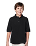 Tri-Mountain 090 Boys Element Pique Short Sleeve Golf Shirt
