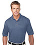 Tri-Mountain 105 Men Profile Short-Sleeve Pique Golf Shirt With Clean-Finished Placket