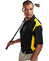 Tri-Mountain 145 Men Blitz Short-Sleeve Ultracool Golf Shirt With Rib Collar