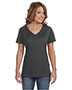 Anvil 392A Women Ringspun Featherweight V-Neck T-Shirt | GotApparel.com