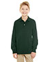 Jerzees 437YL Kids 5.6 Oz 50/50 Long Sleeve Knit Polo With Spotshield Stain Resistance