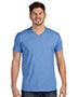 Hanes 498V Men 4.5 Oz. 100% Ringspun Cotton Nano-T V-Neck T-Shirt