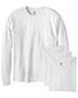 Hanes 5286 Men 5.2 Oz. Comfort Soft Cotton Long-Sleeve T-Shirt 4-Pack