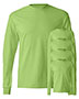 Hanes 5586 Men 6.1 Oz. Tagless Comfort Soft Long-Sleeve T-Shirt 5-Pack