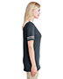 Jerzees 602WVR Women 4.5 oz. TRI-BLEND Varsity V-Neck T-Shirt