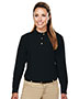 Tri-Mountain 602 Women Victory Pique Long-Sleeve Golf Shirt