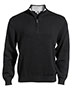 Edwards 712 Men Long-Sleeve Inner Collar Quarter-Zip Cotton Blend Sweater