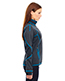 North End 78681 Women Pulse Textured Bonded Fleece Jacket With Print