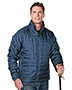 Tri-Mountain 8255 Men Brooklyn Rib Stop Long-Sleeve Quilt Jacket With Water Resistent 