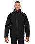 North End 88159 Men Glacier Insulated Three-Layer Fleece Bonded Soft Shell Jacket With Detachable Hood