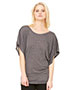 Bella + Canvas 8821 Women Flowy Draped Sleeve Dolman T-Shirt