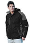 Tri-Mountain 9800 Men Avalanche Water Resistant Full Lined & Quilted With Removable Hood Woven Jacket
