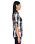 Burnside B5222 Women Long-Sleeve Plaid Pattern Woven