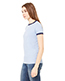 Bella + Canvas B6050 Women Jersey Short-Sleeve Ringer T-Shirt