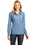 District Made DM4800 Women Long-Sleeve Washed Woven Shirt