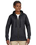 Custom Embroidered Econscious EC4580 Women 7 Oz. Organic/Recycled Heathered Fleece Full-Zip Hood