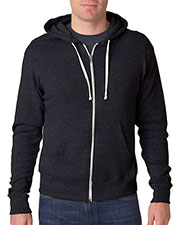 J America J8872 Adult Tri-Blend Full-Zip Hooded Fleece