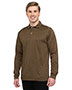 Tri-Mountain K209LS Men 5 oz. 100% polyester heather jersey long sleeve polo with UltraCool® moisture-wicking tech.