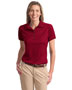 Port Authority L498 Women Poly-Bamboo Charcoal Birdseye Jacquard Polo