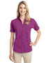 Port Authority L556 Women Stretch Pique Button Front Shirt