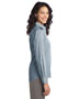 Port Authority L647 Women Fine Stripe Stretch Poplin Shirt