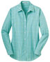 Port Authority L654 Women Long-Sleeve Gingham Easy Care Shirt