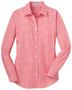 Port Authority L654 Women Long-Sleeve Gingham Easy Care Shirt