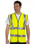 Occunomix LUXSSF Men Premium Solid Dual Stripe Vest, Class 2
