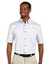 Harriton M500S Men Easy Blend Short-Sleeve Twill Shirt With Stain-Release