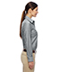 Harriton M600W Women Long-Sleeve Oxford With Stain-Release