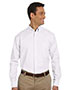 Harriton M600 Men Long-Sleeve Oxford With Stain-Release