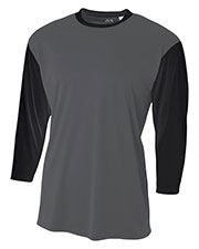 A4 NB3294 Boys 3/4-Sleeve Utility Shirt