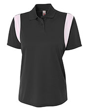 A4 NW3266 Women Color Block Polo With Knit Collar