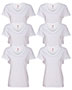 Hanes S04V Women 4.5 Oz. 100% Ringspun Cotton Nano-T V-Neck T-Shirt 6-Pack