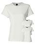 Hanes SL04 Women 4.5 Oz. 100% Ringspun Cotton Nanot T-Shirt 3-Pack
