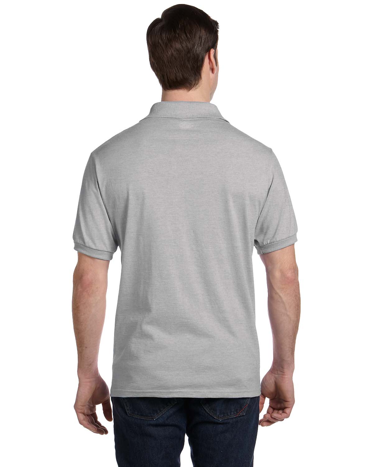 Hanes 054P Men 5.2 oz. 50/50 EcoSmart Jersey Pocket Polo | GotApparel.com