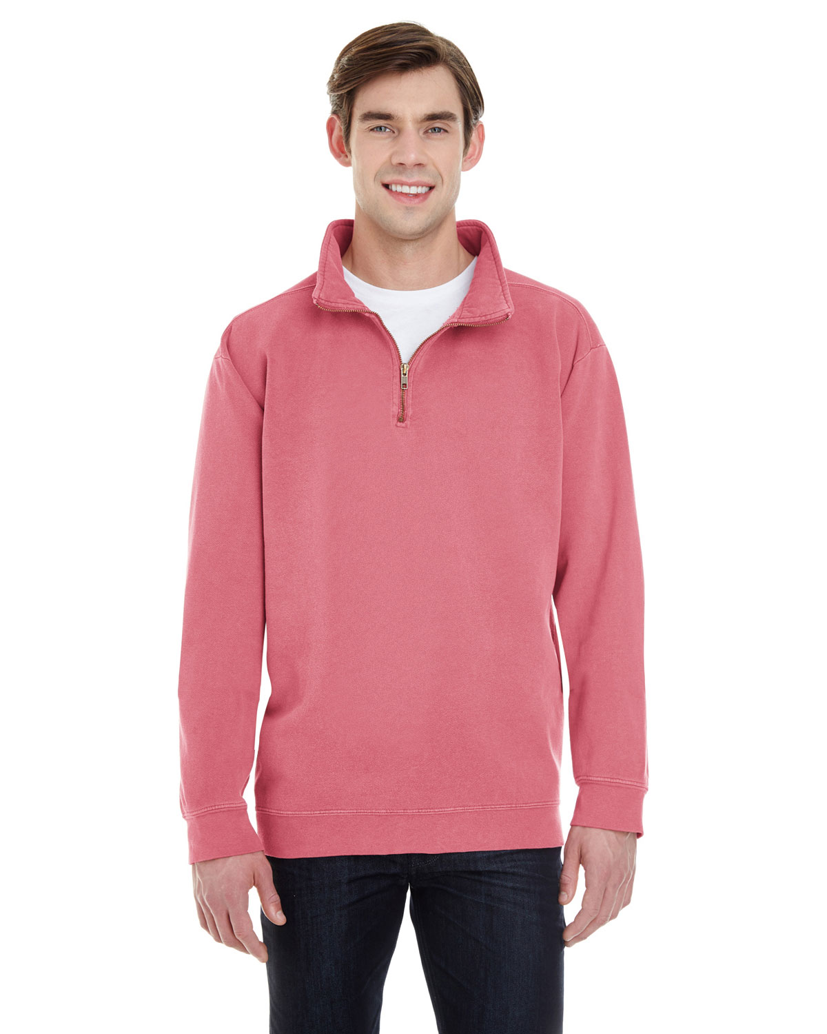 comfort colors men's adult 1 4 zip sweatshirt style 1580