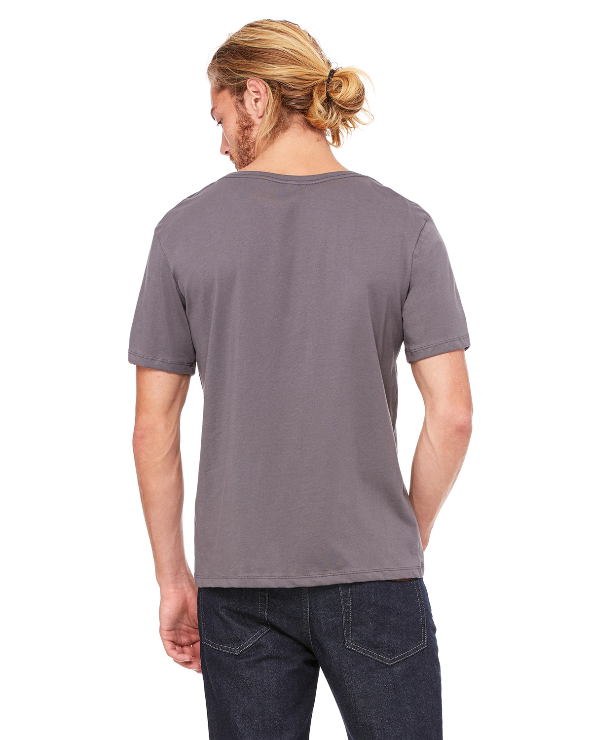 Men's Jersey Wide Neck T-Shirt | GotApparel.com