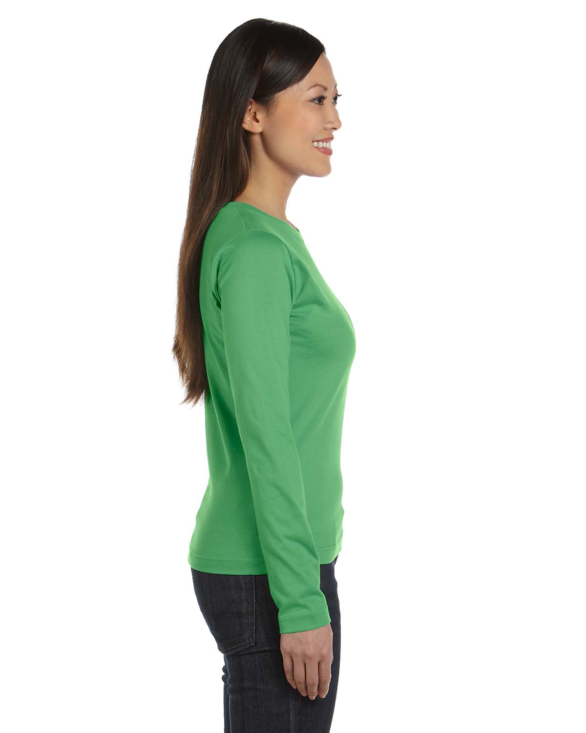 Lat 3588 Women Ringspun Long-Sleeve T-Shirt | GotApparel.com