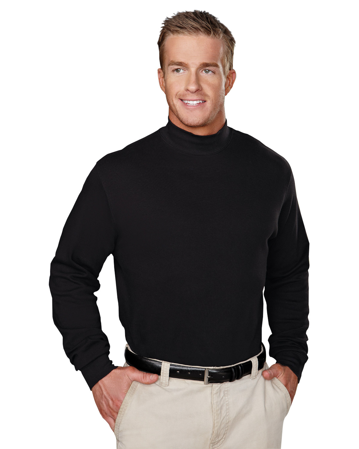 Download Tri-Mountain 620 Men Graduate Long-Sleeve Interlock Mock ...