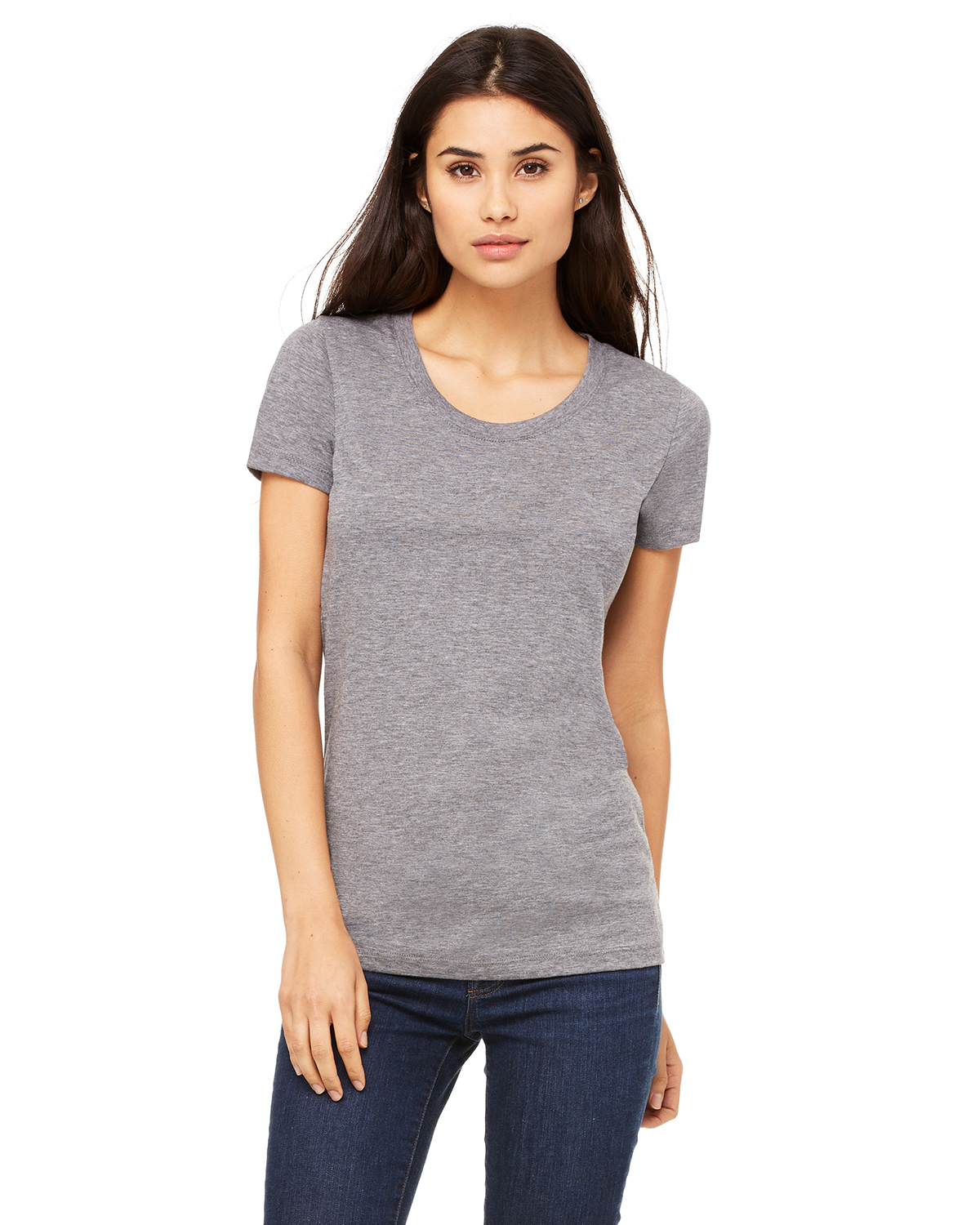 Bella + Canvas B8413 Women Tri-Blend Short-Sleeve T-Shirt | GotApparel.com