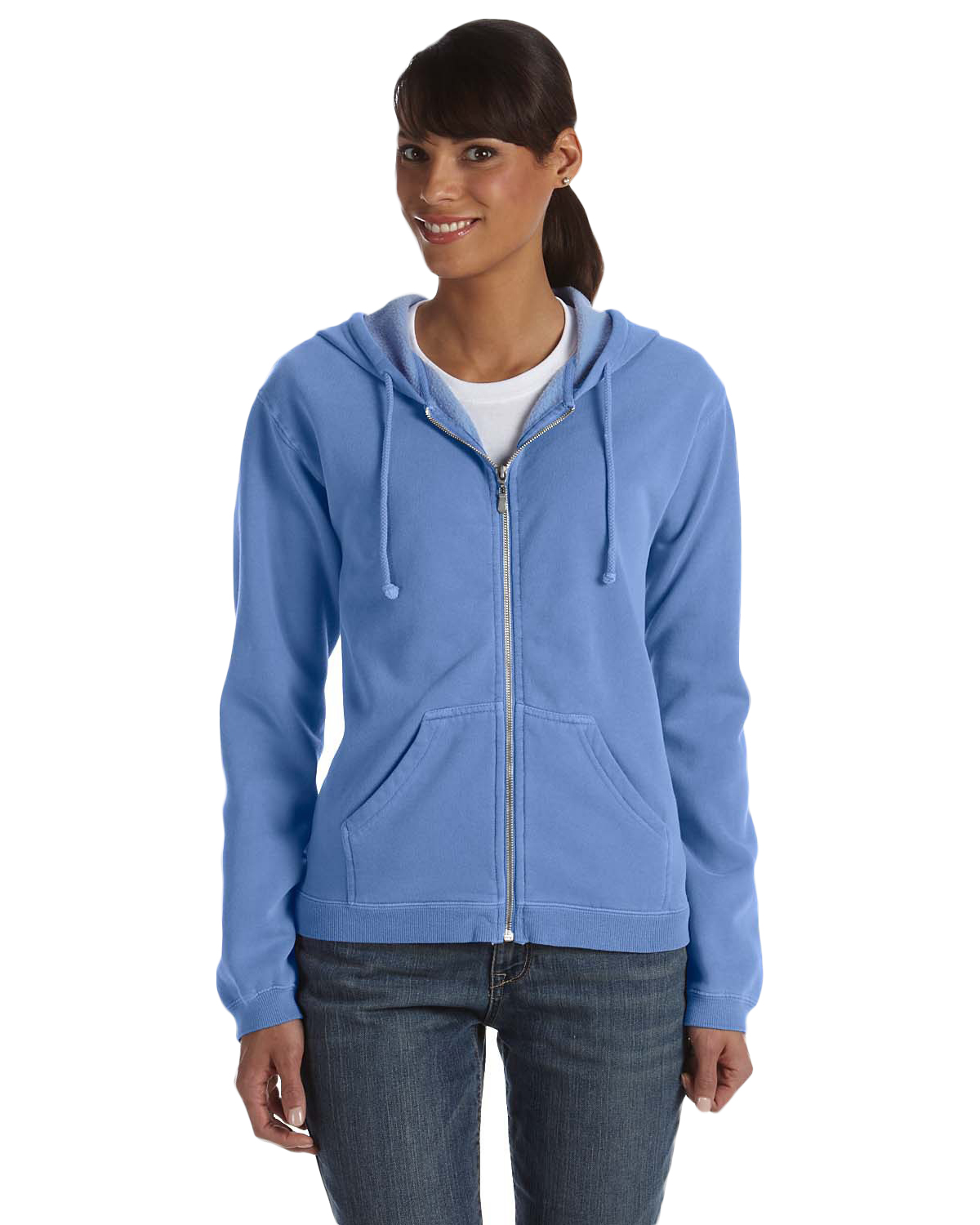Comfort Colors C1598 Women 10 oz. Garment Dyed Full-Zip Hood ...