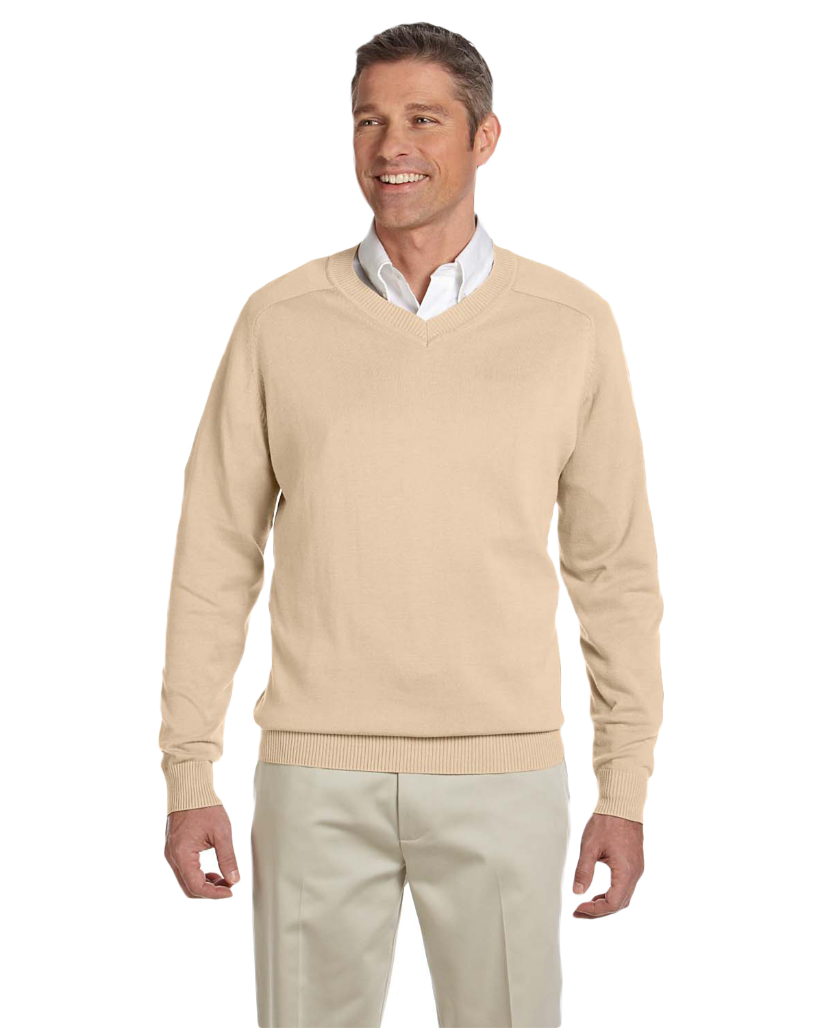 Devon & Jones Classic D475 Men V-Neck Sweater | GotApparel.com