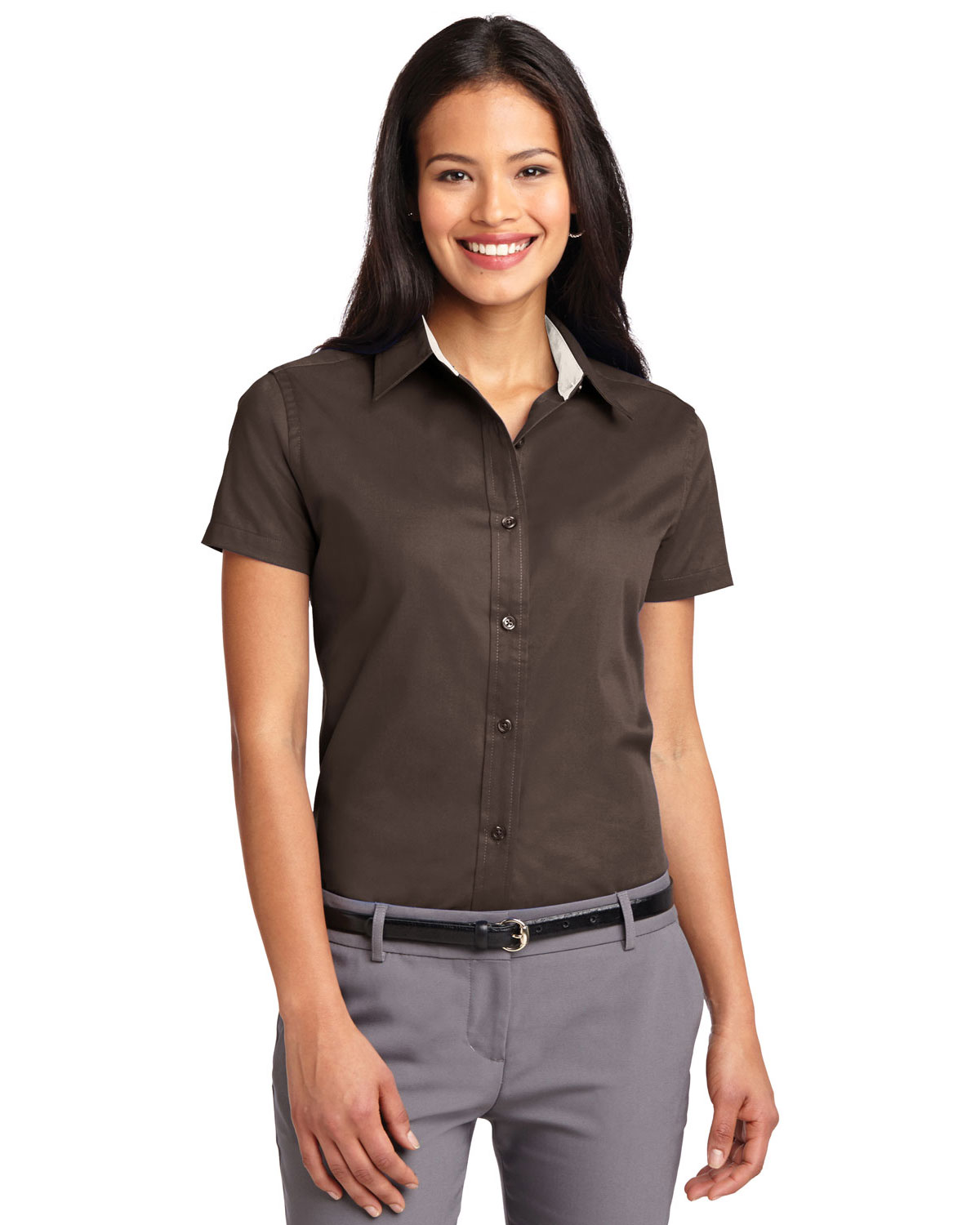 port authority women's short sleeve easy care shirt