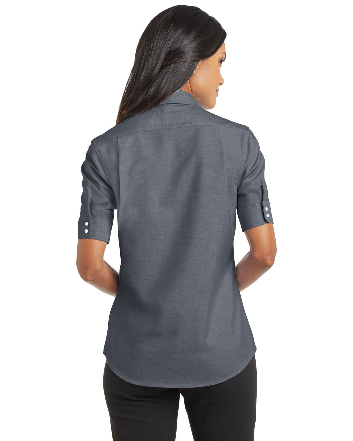 Port Authority L659 Women Short-Sleeve SuperPro ™ Oxford Shirt ...