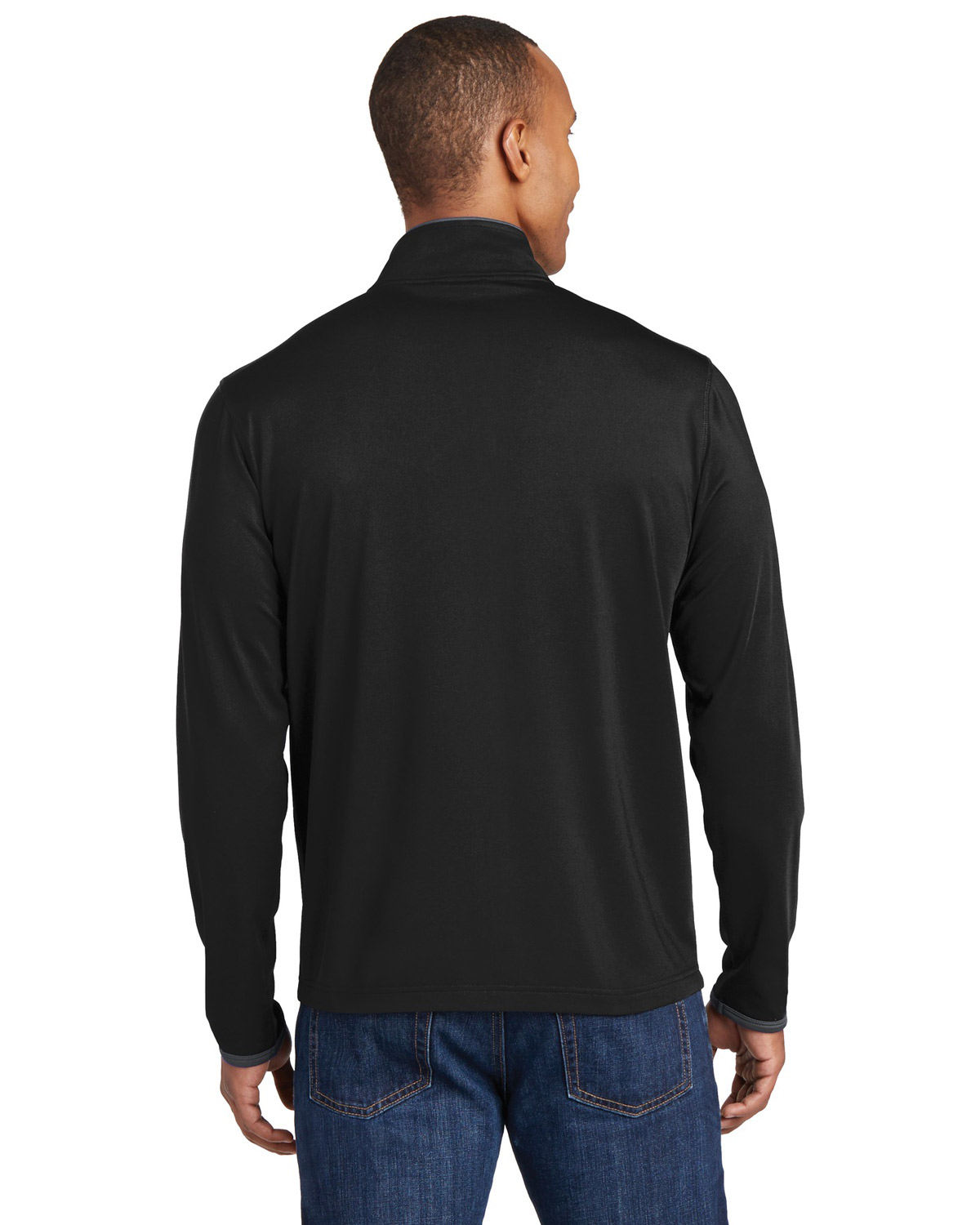 Sport-Tek ST853 Men Stretch Contrast Full-Zip Jacket | GotApparel.com