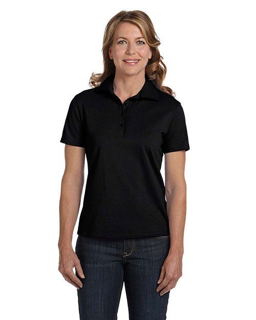 Hanes 035 Women 7 Oz. Comfort Soft Cotton Pique Polo at GotApparel