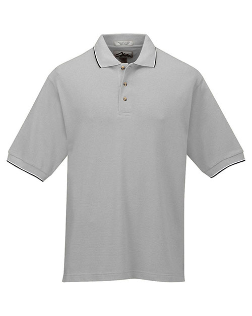 Tri-Mountain 116 Men Pursuit Short-Sleeve Ultracool Mesh Golf Shirt With Trim Collar at GotApparel