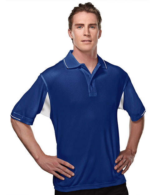 TM Performance 118 Men's Ultracool Waffle Knit Golf Shirt at GotApparel