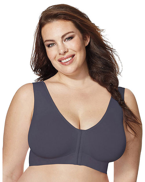 Just My Size 1274 Women Pure Comfort FrontClose Wirefree Bra at GotApparel